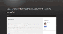 Desktop Screenshot of hadoop-online-tutorials.com