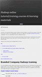 Mobile Screenshot of hadoop-online-tutorials.com
