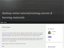 Tablet Screenshot of hadoop-online-tutorials.com